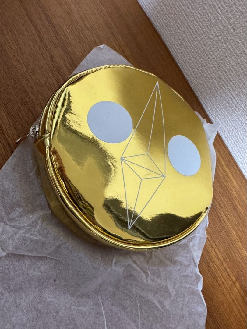 太陽の塔　お顔ポーチ（黄金の顔、黒い太陽）、巾着