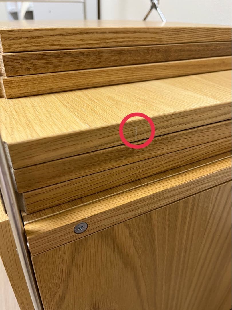 無印良品 ステンレスユニットシェルフ　オーク材