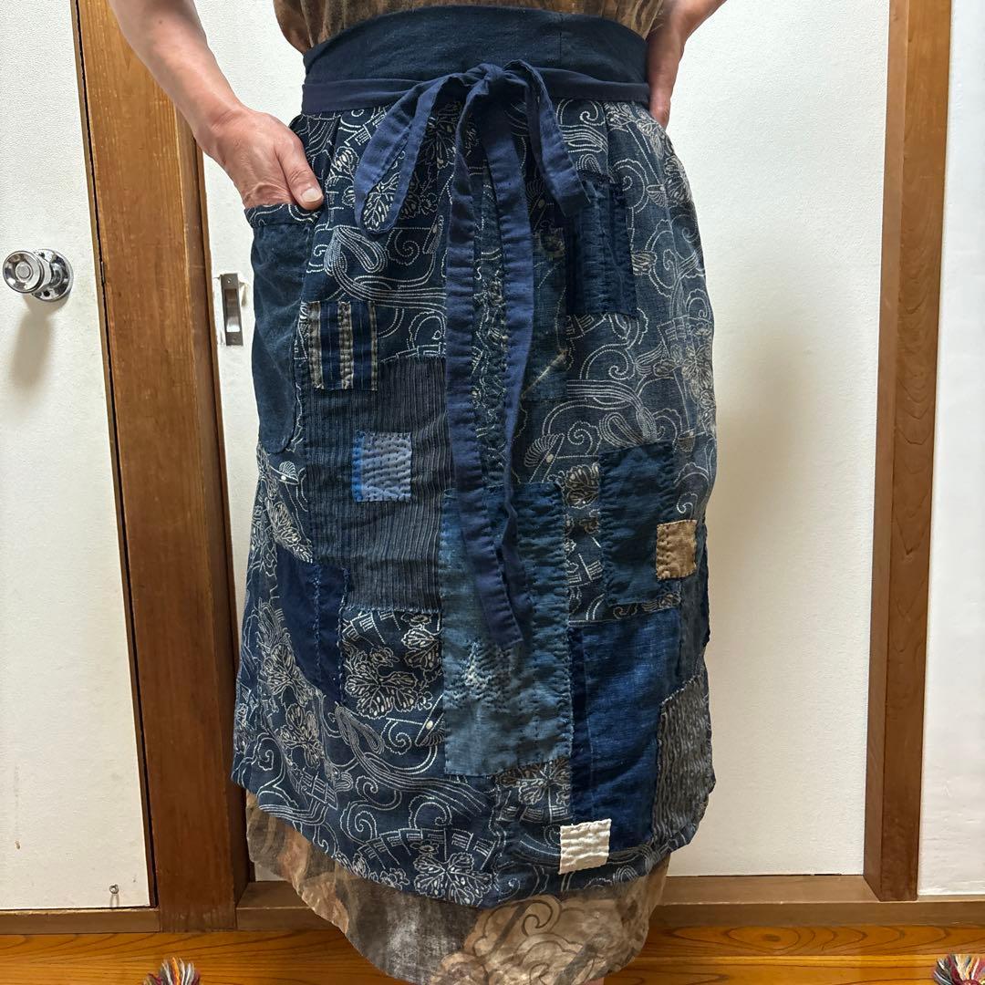 襤褸 古布リメイクエプロン