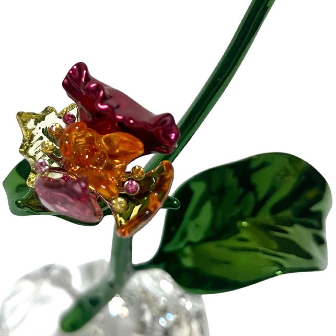 新作新品 SWAROVSKI スワロフスキー Idyllia花 L 置物 お花